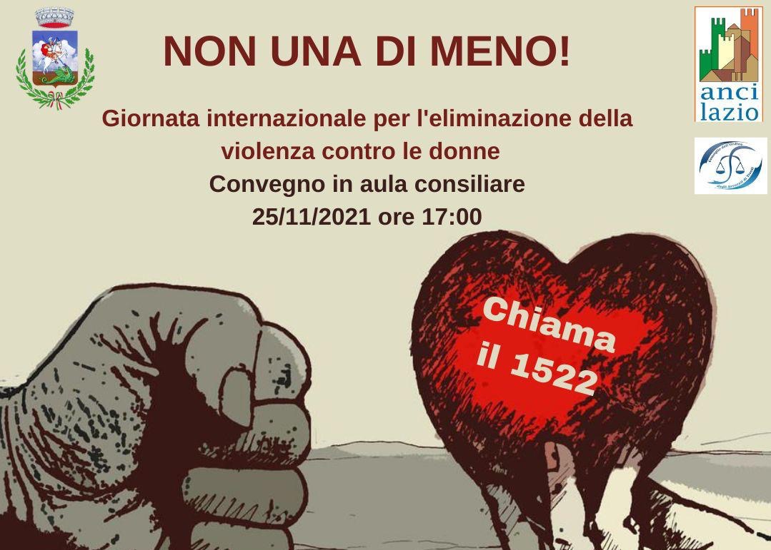 Non una di meno - convegno 25 Novembre
