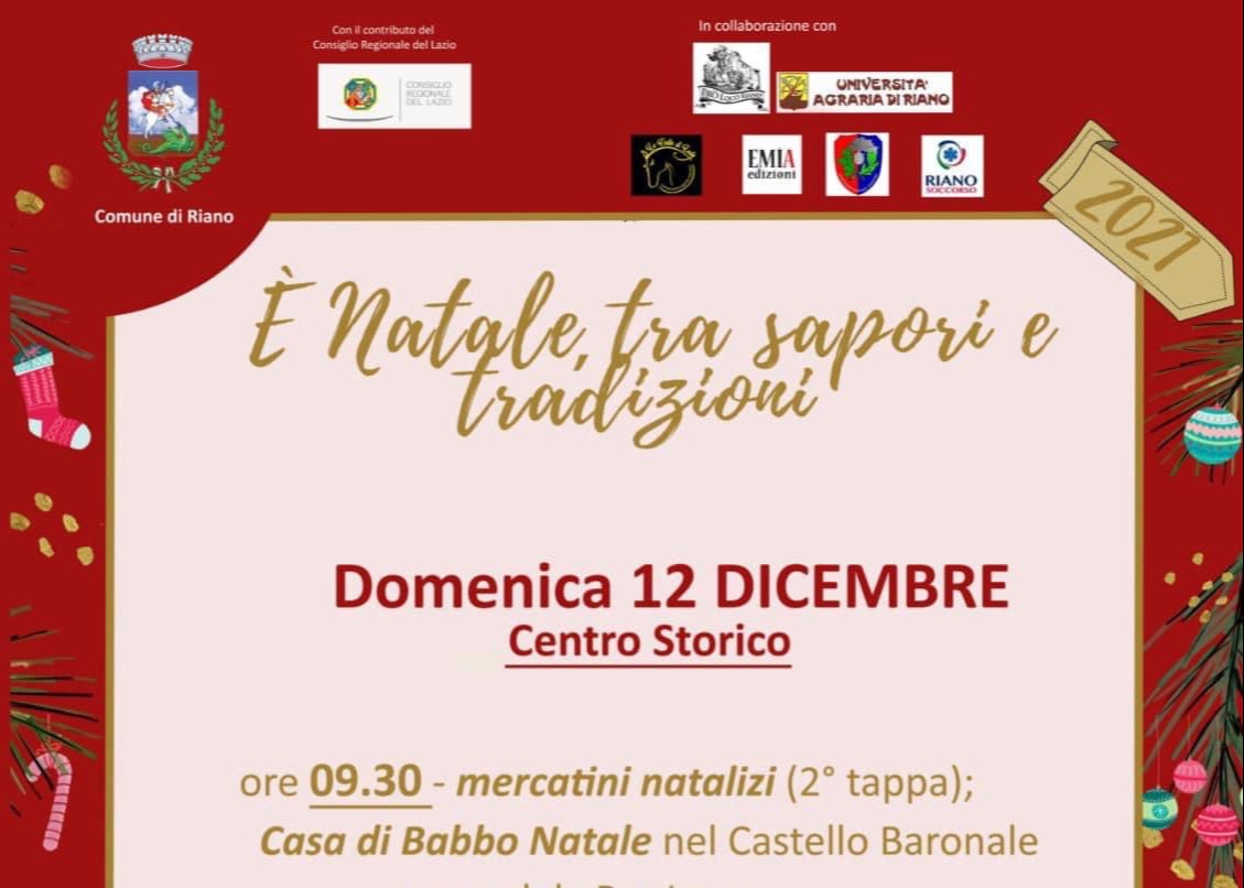 12 dicembre -È Natale, tra sapori e tradizioni