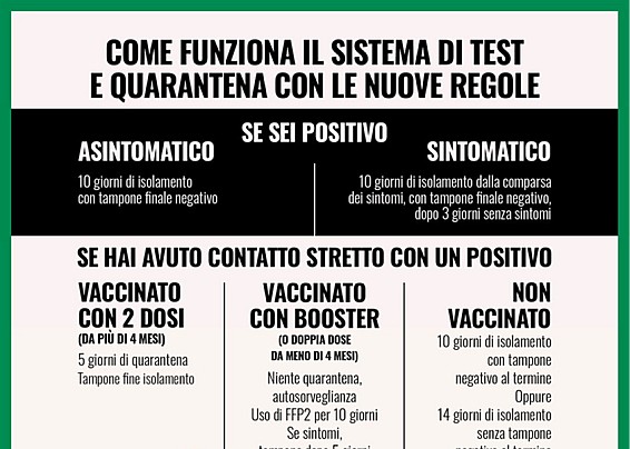 COMUNICATO COVID DEL 3 GENNAIO