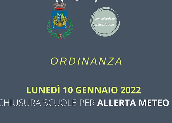 Ordinanza chiusure scuole