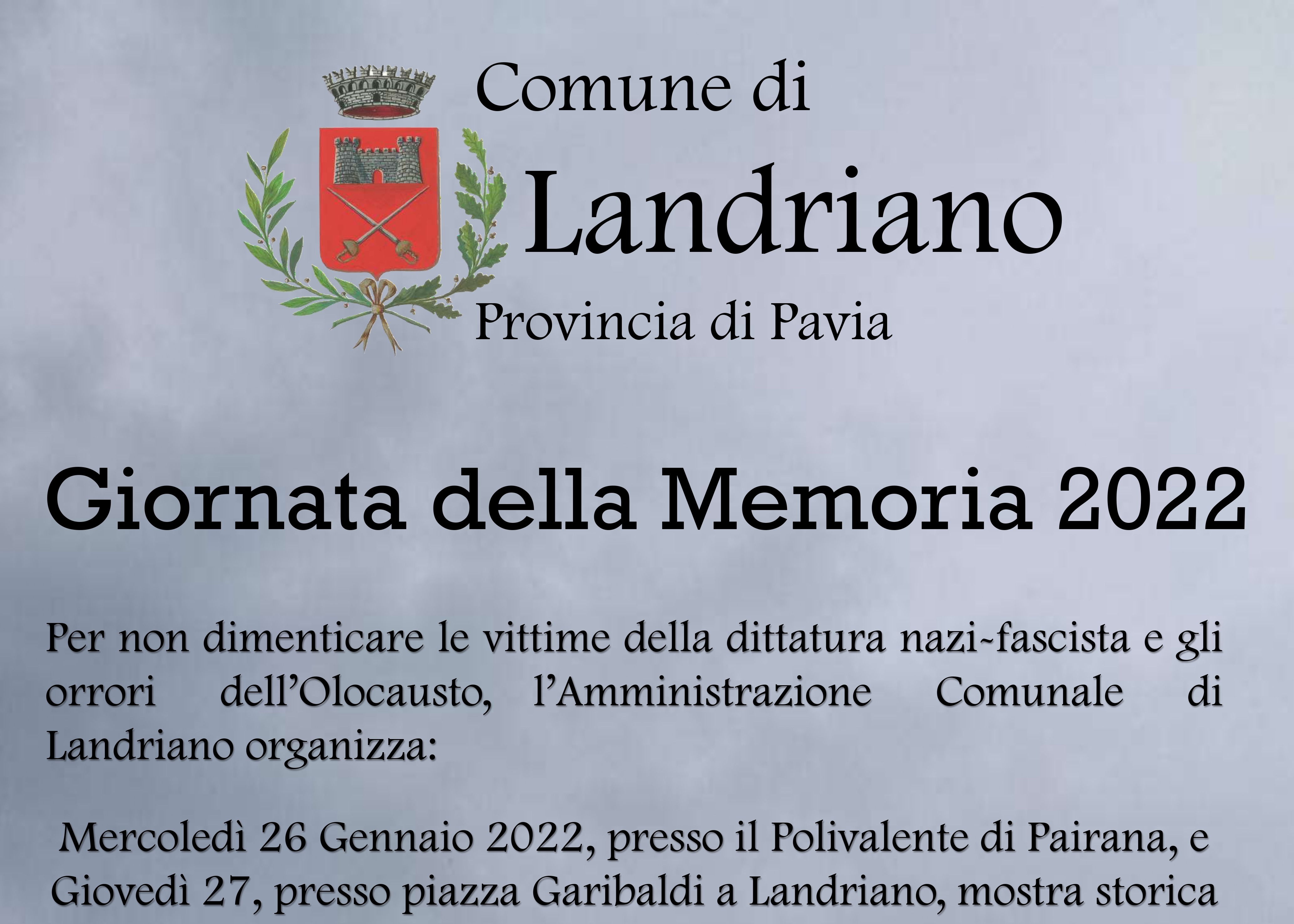Giornata della Memoria 2022
