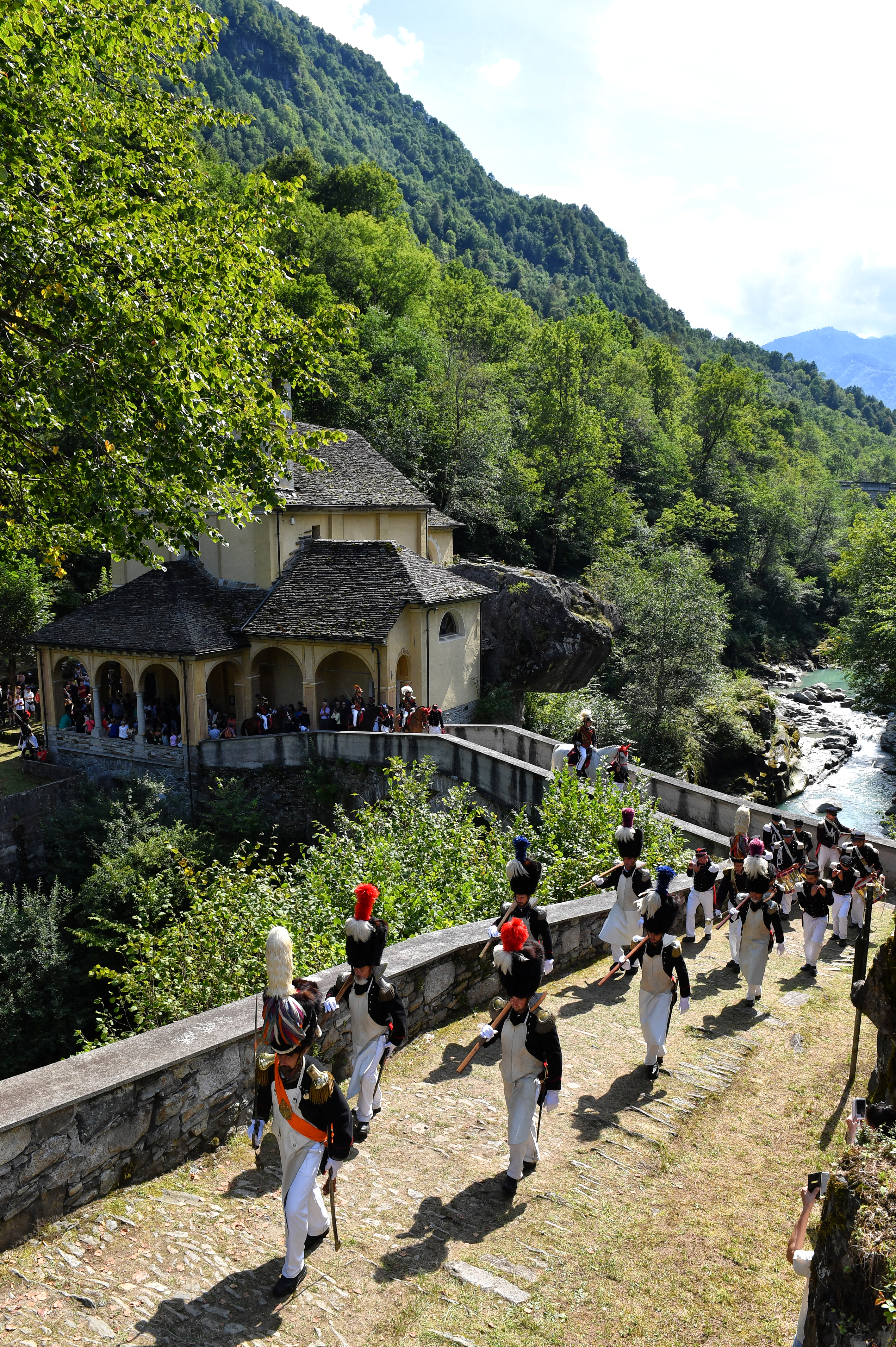 Milizia Tradizionale di Calasca durante le celebrazioni