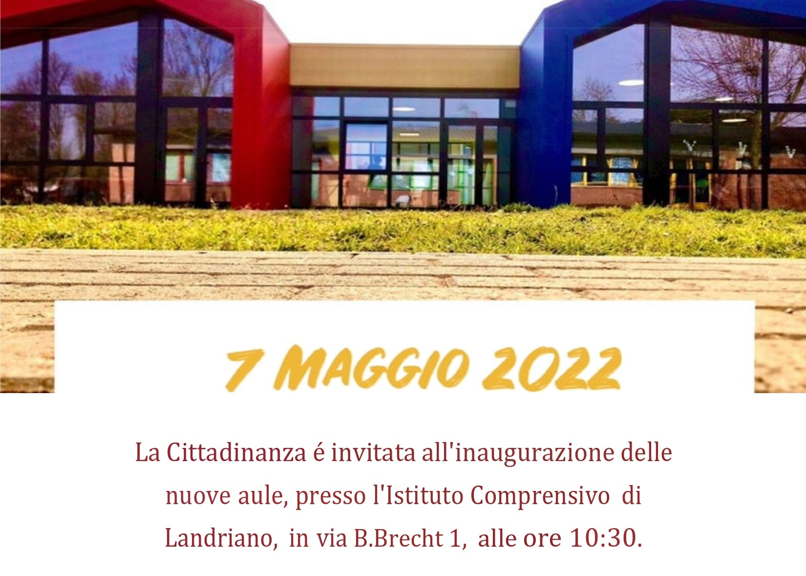 Inaugurazione nuove aule dell'Istituto Comprensivo