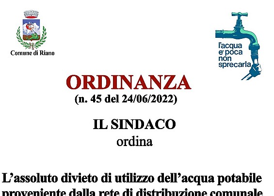 ORDINANZE IN CORSO
