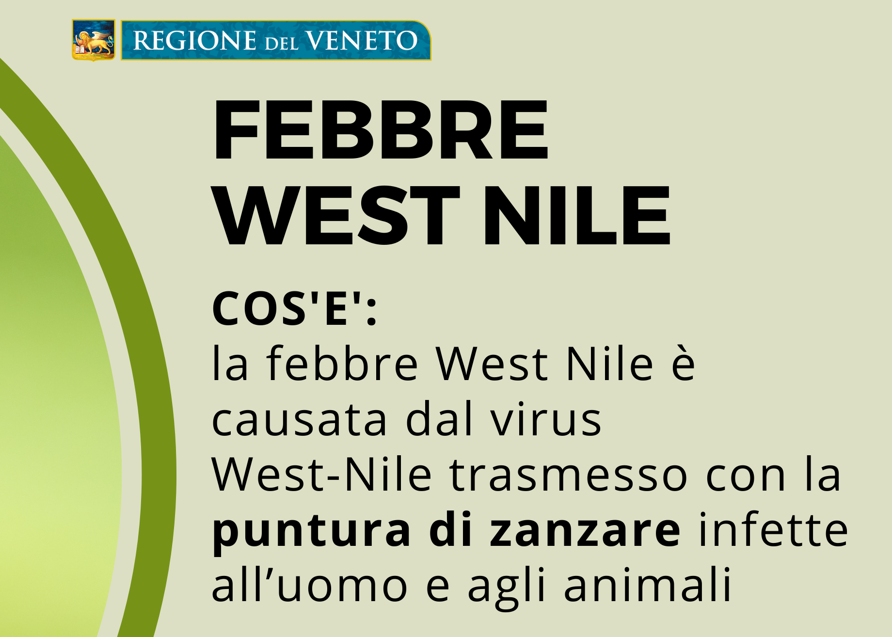 LOTTA ALLE ZANZARE - CONTRASTO AL VIRUS WEST NILE