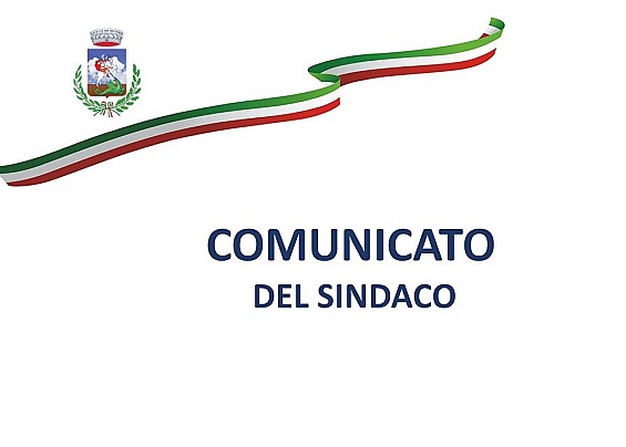 COMUNICATO DEL SINDACO