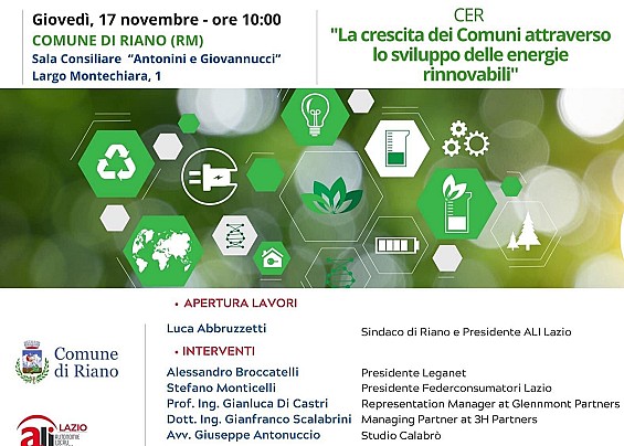 - 2 ALL’ EVENTO “LA CRESCITA DEI COMUNI ATTRAVERSO LO SVILUPPO DELLE ENERGIE RINNOVABILI