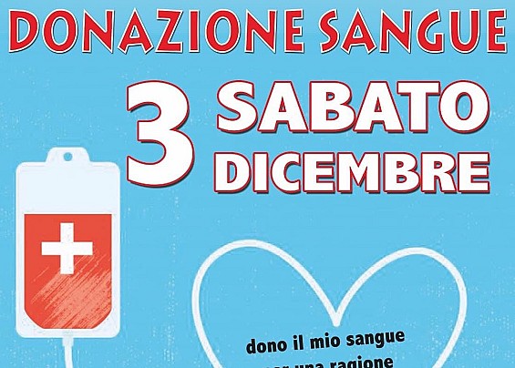 AVIS RIANO: 3 dicembre donazione sangue