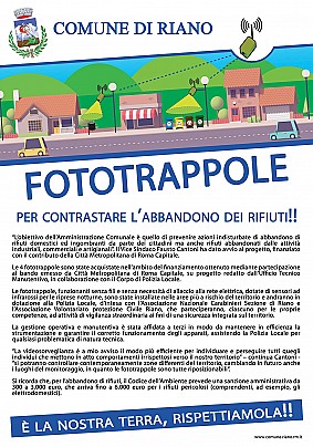 Fototrappole per contrastare l'abbandono dei rifiuti