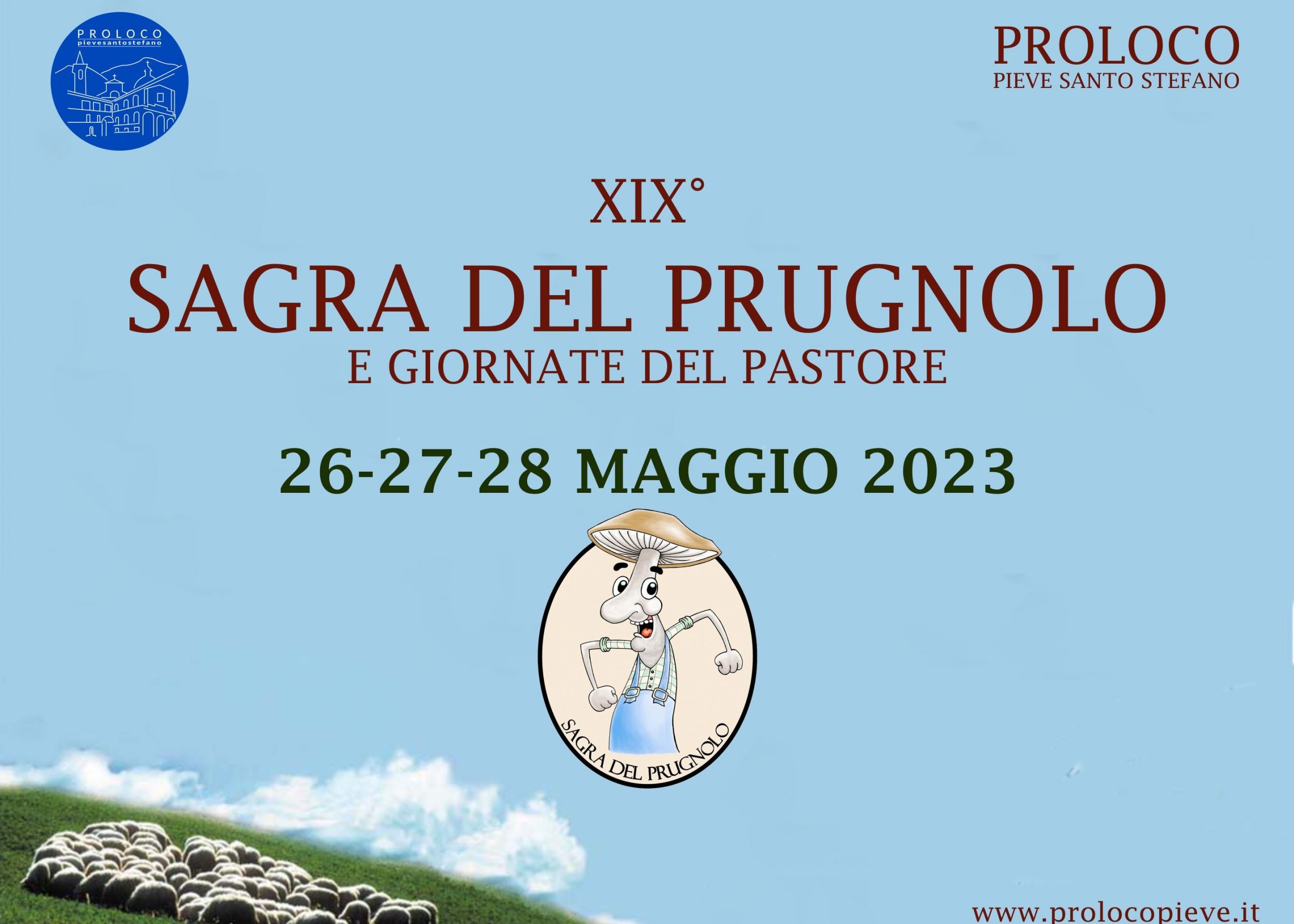 XIX SAGRA DEL PRUGNOLO (e giornate del pastore) 26,27 E 28 MAGGIO 2023