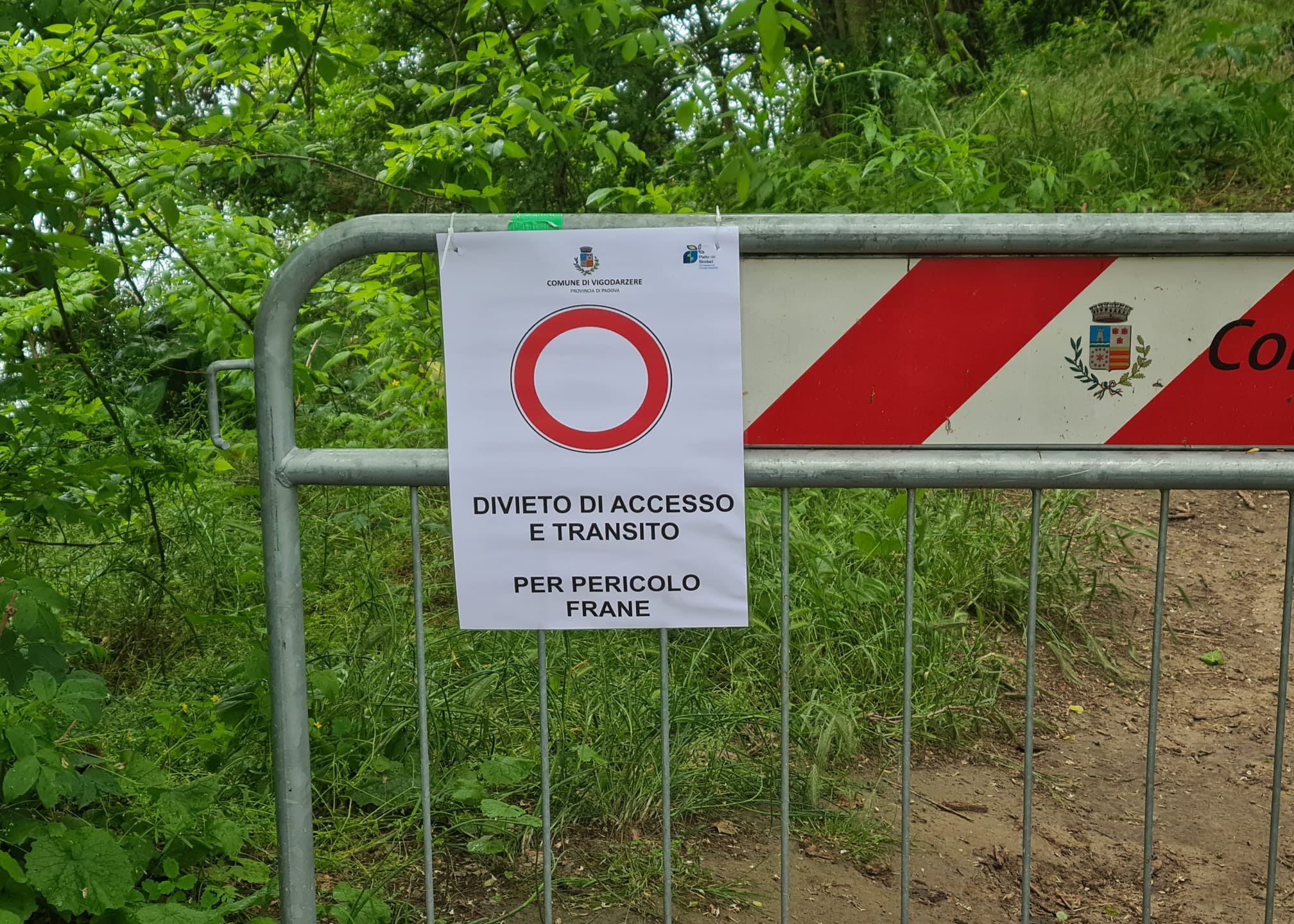 ATTENZIONE SENTIERO CHIUSO