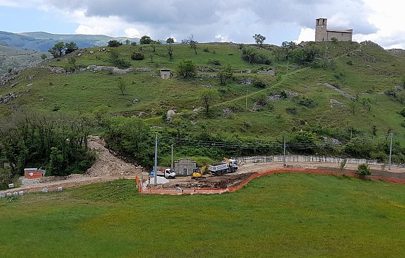 Lavori strada Lucoli Alto-Vado Lucoli