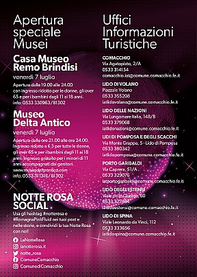 Notte Rosa - Apertura speciale Musei
