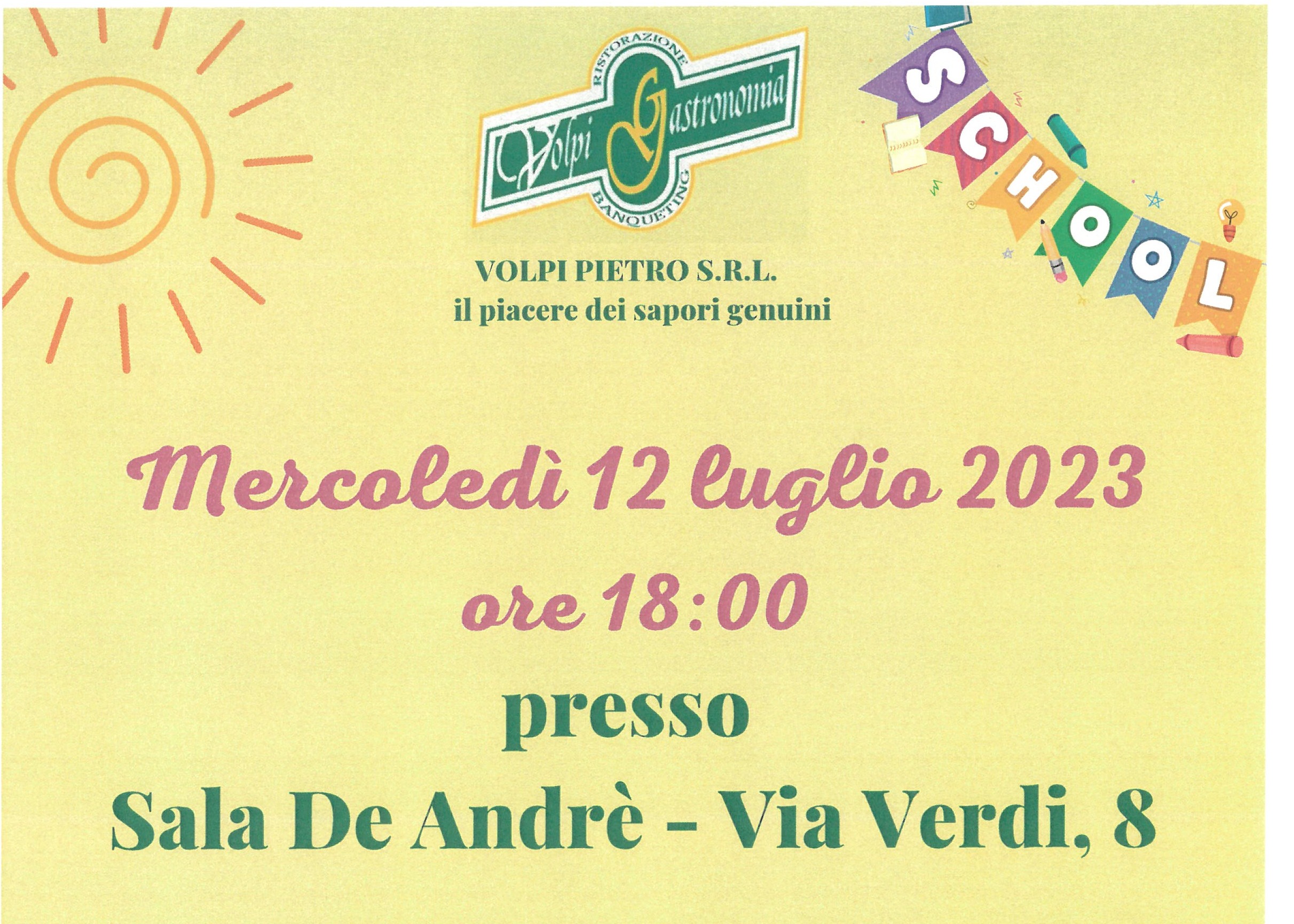 REFEZIONE SCOLASTICA 2023-2024 - INCONTRO INFORMATIVO
