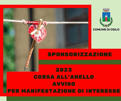 Corsa all'Anello 2023, sponsorizzazione – Avviso per manifestazione di interesse