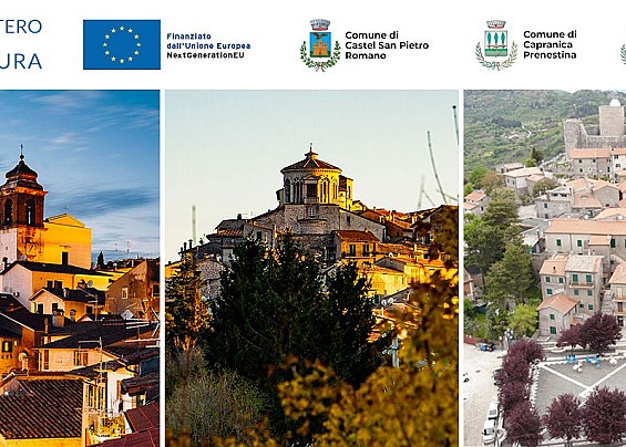 Il Progetto "i Borghi Maestri dei Monti Prenestini, Isole di Rigenerazione" PNRR-M1C3-Inv.2.1 Linea B è partito.