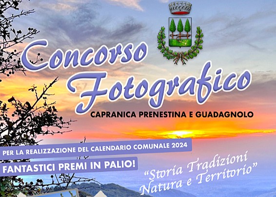 CONCORSO FOTOGRAFICO CAPRANICA PRENESTINA E GUADAGNOLO 2023