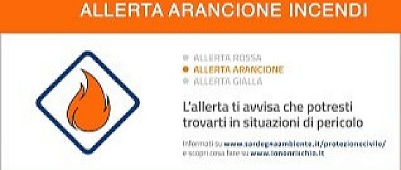 Allerta arancione - 19 luglio 2025 - Bollettino pericolo incendi