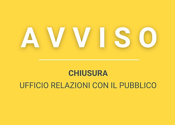 Chiusura URP dal 7 al 14 agosto