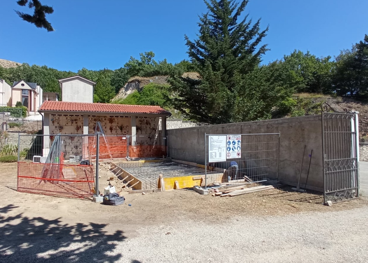 Realizzazione loculario di tipo prefabbricato nel cimitero di San Giovanni