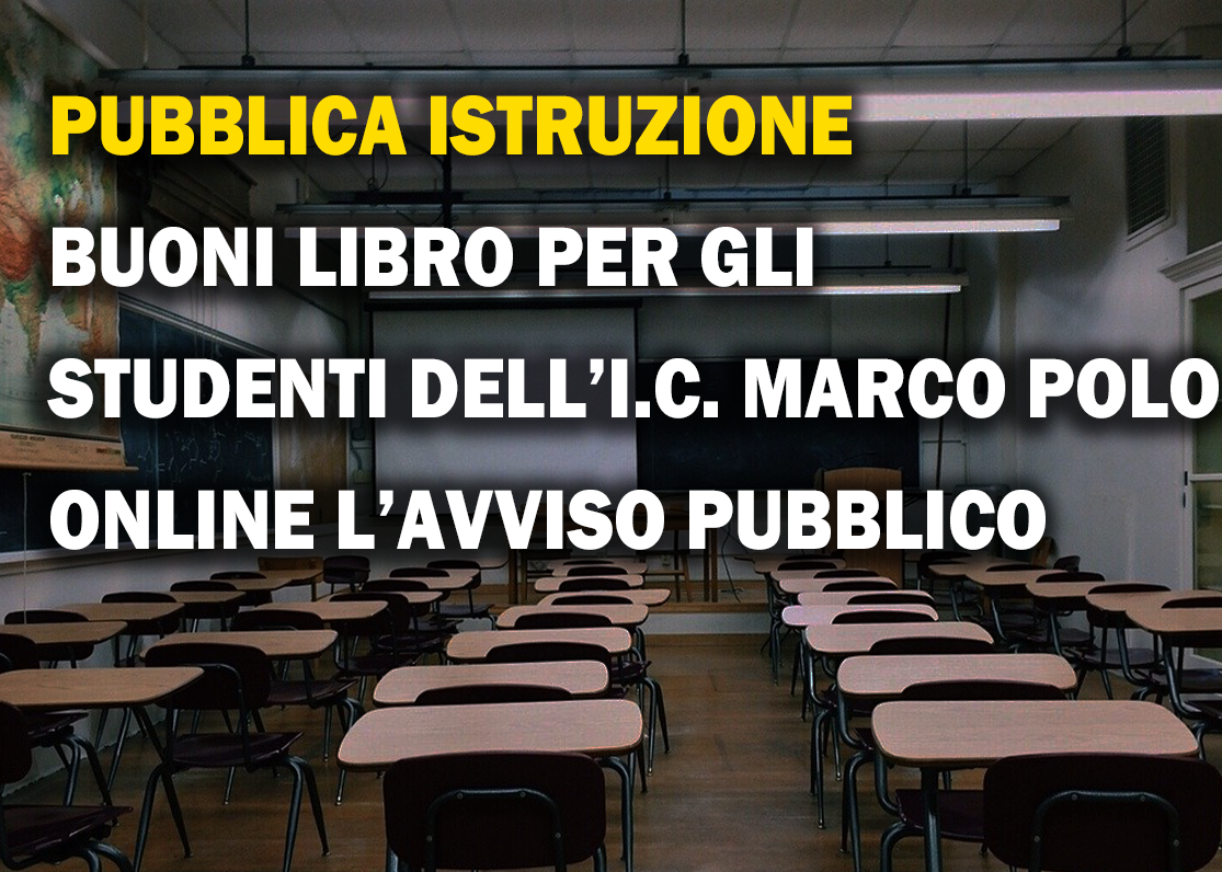 AVVISO PUBBLICO PER LA FORNITURA LIBRI DI TESTO – ANNO SCOLASTICO 2023/2024 STUDENTI FREQUENTANTI LA SCUOLA SECONDARIA DI PRIMO UBICATA NEL COMUNE DI CALVIZZANO