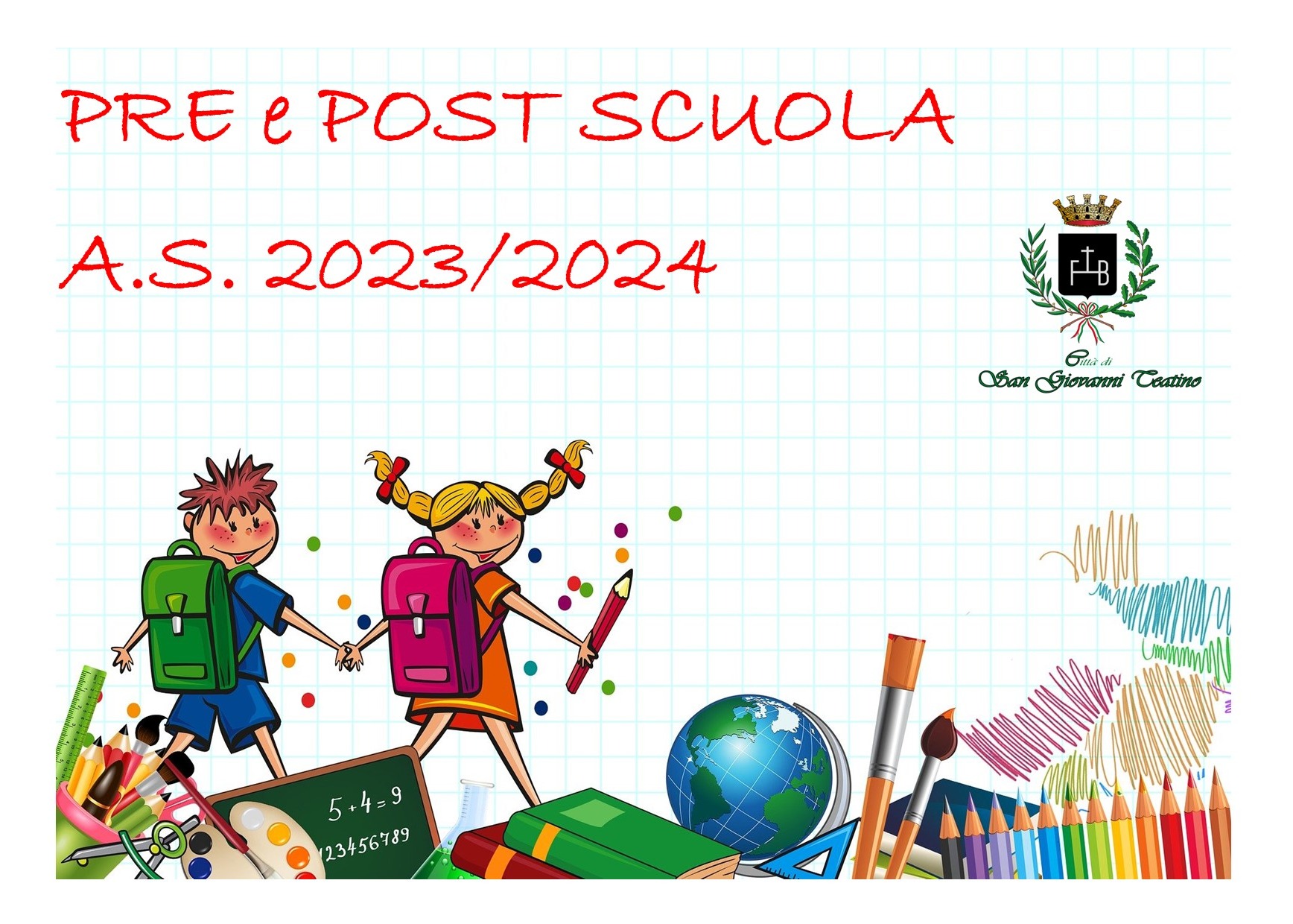 Servizio di Pre e Post Scuola 2023/2024, al via le domande di ammissione