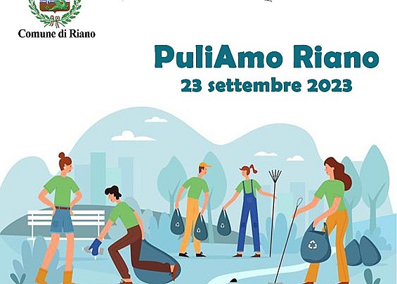 PuliAmo Riano: 23 settembre ore 9:00/13:00
