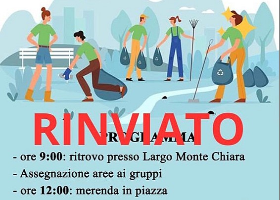 RINVIATA L’INIZIATIVA “PULIAMO RIANO”