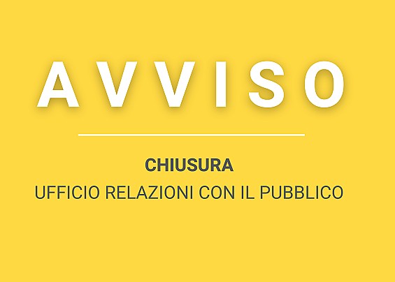 Chiusura URP venerdì 20 ottobre