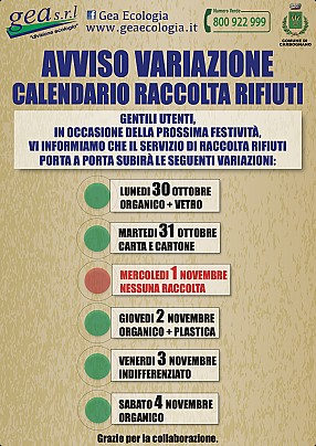 Variazione 1 novembre