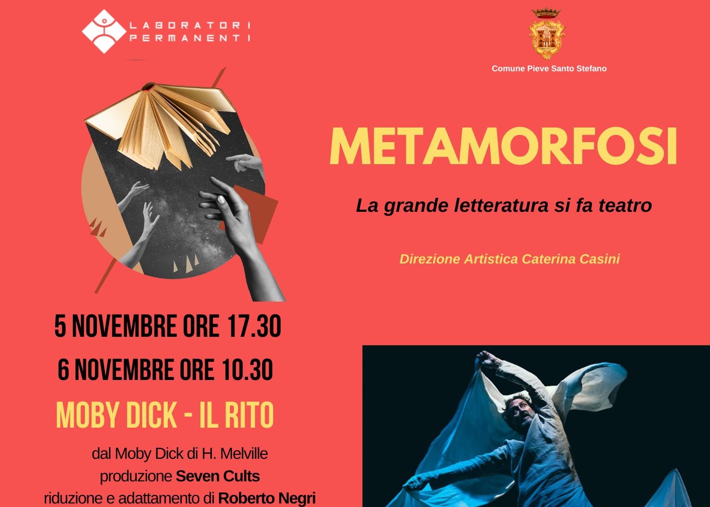 TORNA IL TEATRO A PIEVE CON "MOBY DICK - IL RITO, libero adattamento tratto dall'opera di H. Melville