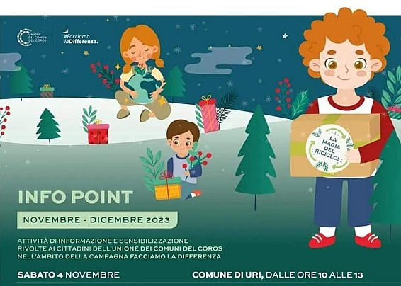 #InfoPoint Facciamo La Differenza sabato 4 novembre a Uri