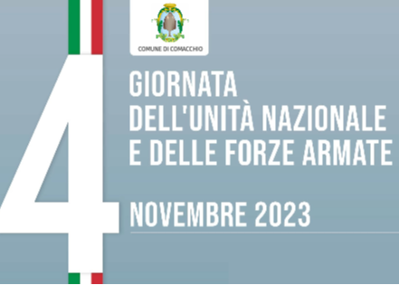 4 novembre a Comacchio, il programma delle celebrazioni per la Festa dell'Unità nazionale e Giornata delle Forze Armate