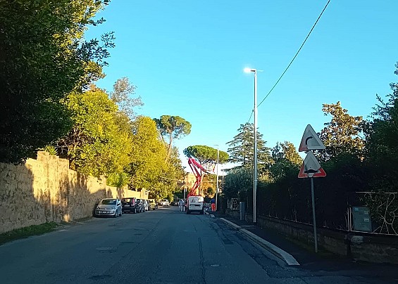 RIPRISTINATA L’ILLUMINAZIONE SU VIA RIANESE