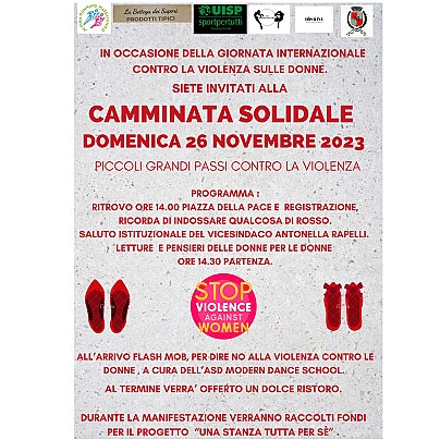 camminata contro la violenza sulle donne 