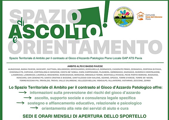 SPAZIO DI ASCOLTO E ORIENTAMENTO