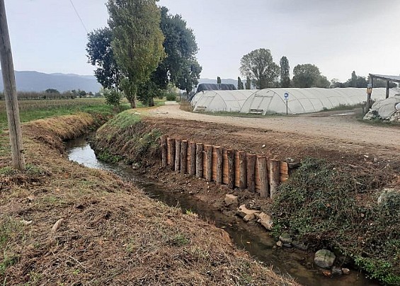 Fosso della Reglia, ad Anghiari intervento in sinergia tra Consorzio di bonifica e Comune per mitigare il rischio idraulico per infrastrutture, case e coltivazioni.