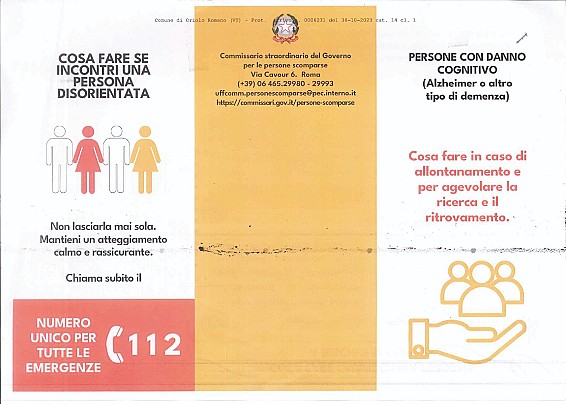 COSA FARE SE INCONTRI UNA PERSONA DISORIENTATA