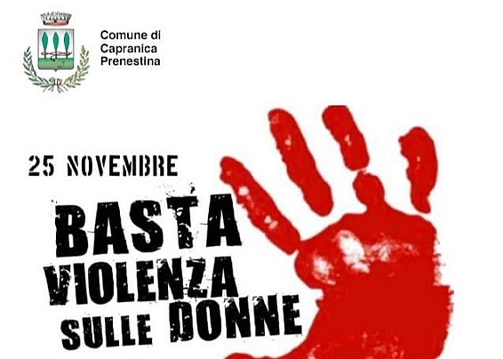 25 Novembre: Giornata Internazionale per l'Eliminazione della Violenza contro le Donne e le Ragazze.