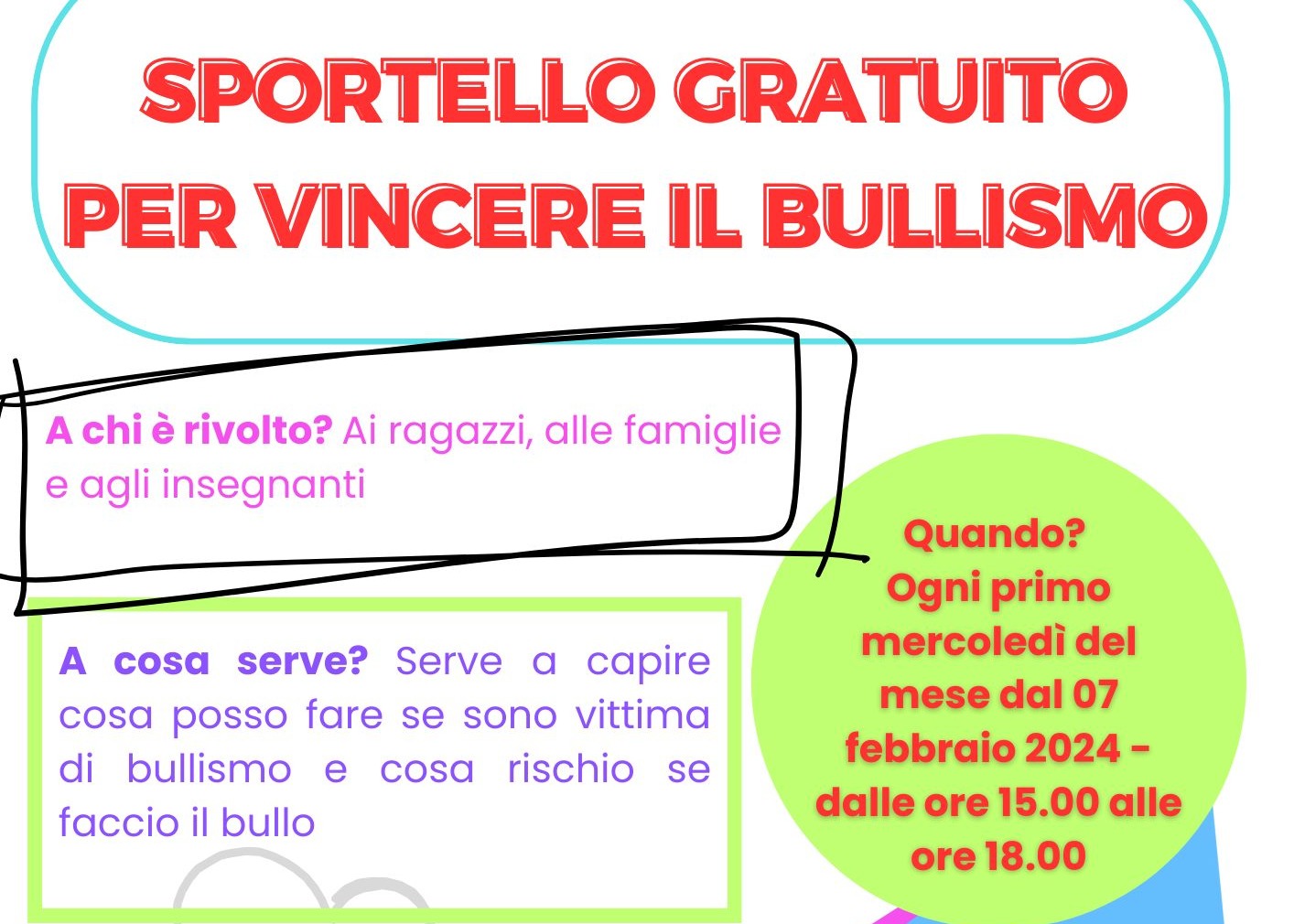 SPORTELLO LEGALE BULLISMO