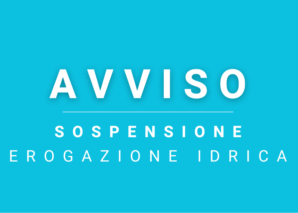 Sospensione servizio idrico