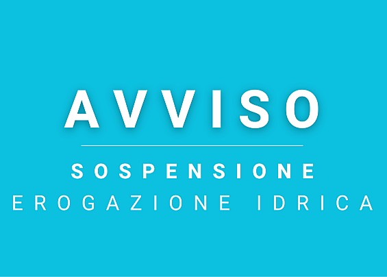 Sospensione servizio idrico