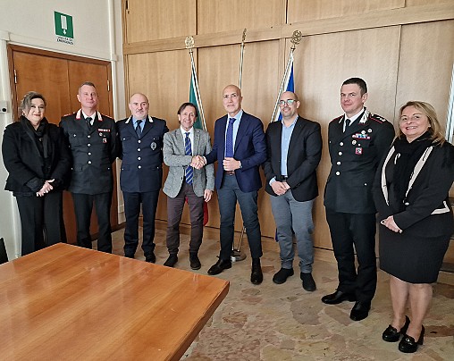 Foto con il Prefetto Marchesiello