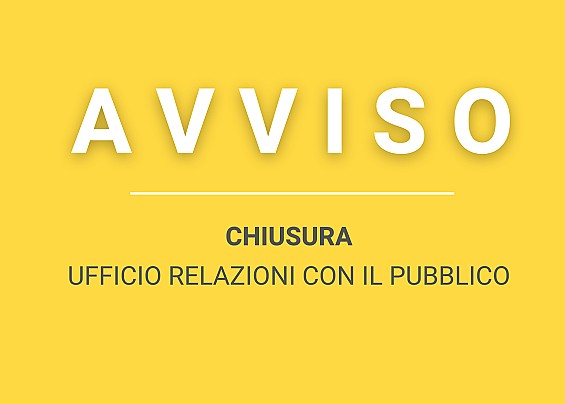 Chiusura URP sabato 2 marzo 2024