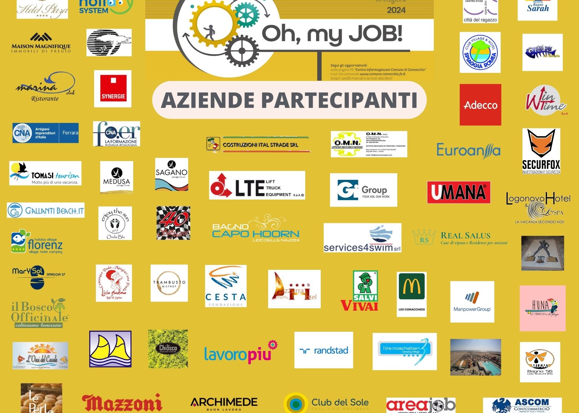 "Oh my job!" 2024, al via la prenotazione dei colloqui. Sono 57 le aziende partecipanti.