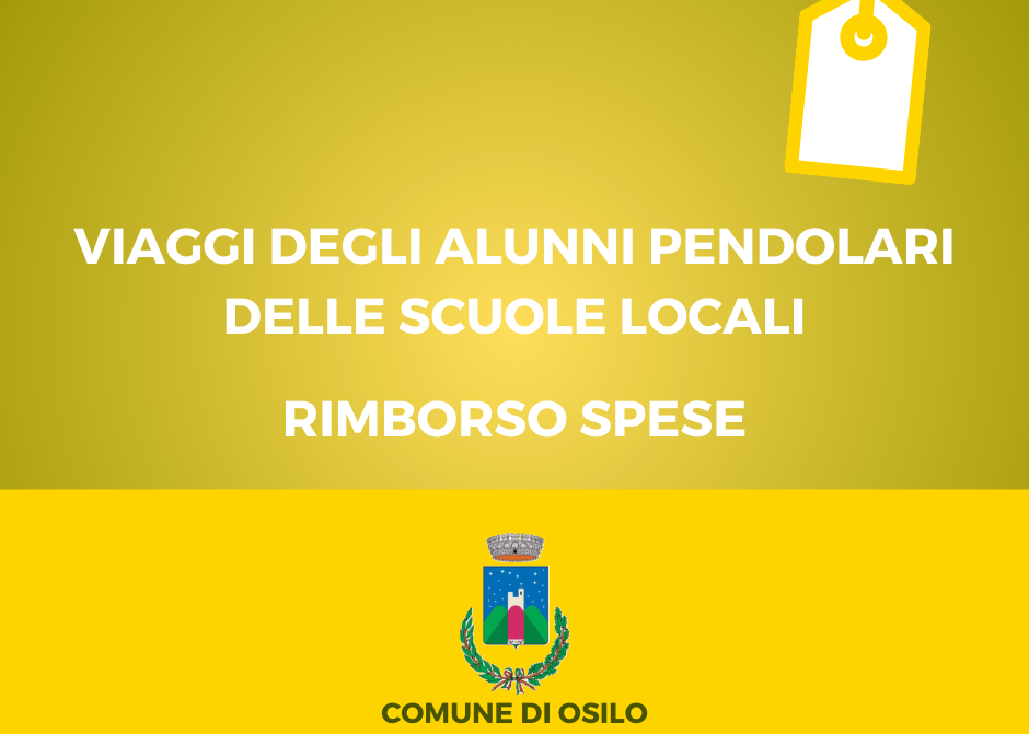 VIAGGI DEGLI ALUNNI PENDOLARI DELLE SCUOLE LOCALI: RIMBORSO SPESE