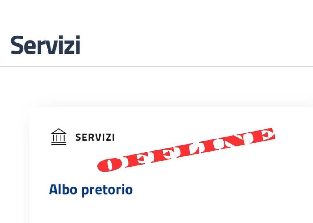 COMUNICAZIONE DISSERVIZIO