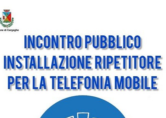 Incontro pubblico per l'installazione di un ripetitore di telefonia mobile