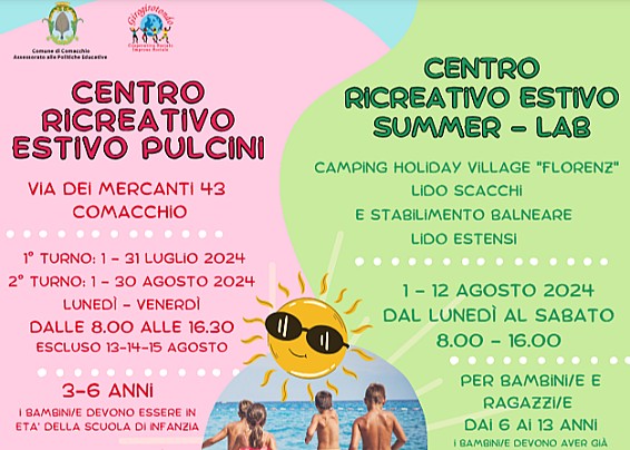 Centri ricreativi estivi comunali, sono aperte le iscrizioni