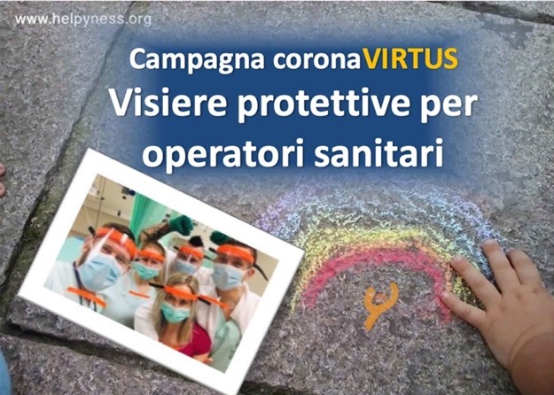 CoronaVirtus: raccolta fondi per visiere protettive